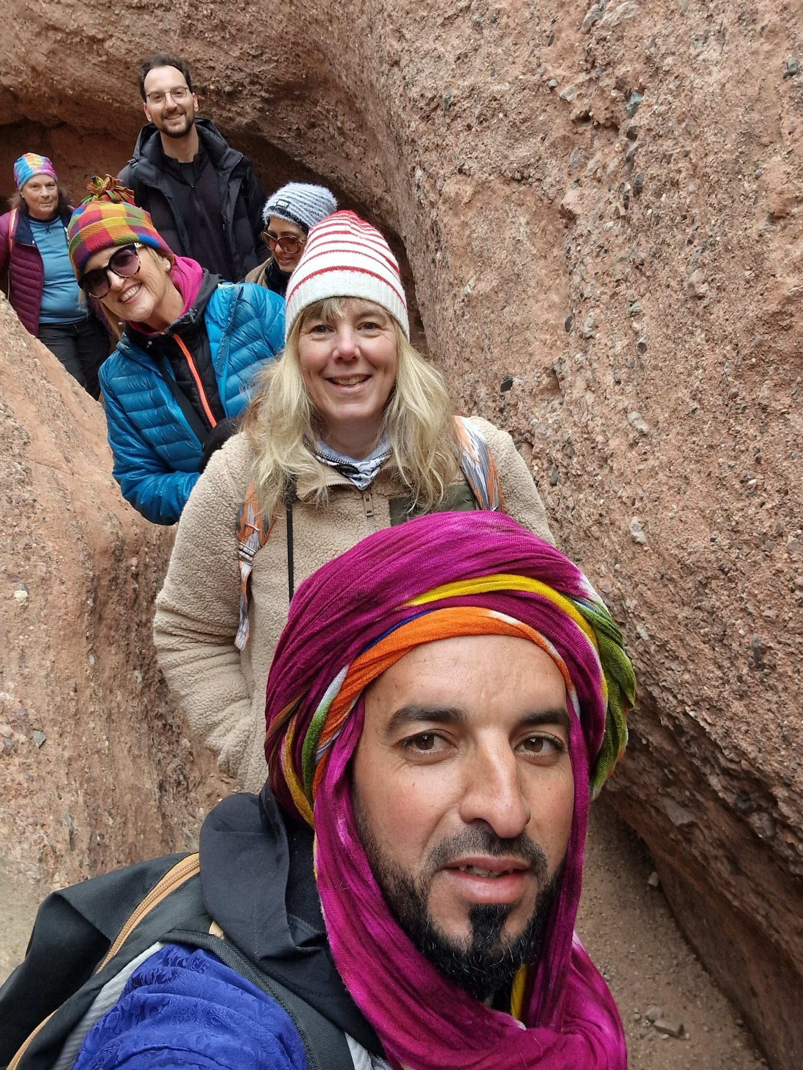 Ruta de senderismo en el Cañón de los Dedos de Mono Valle del Dadés